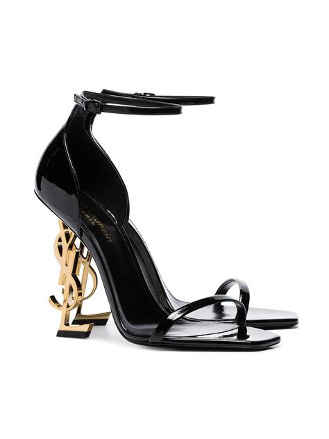 saint laurent opyum 110mm ysl heel sandals|opyum sandals in patent leather.